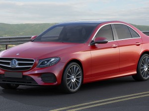 mercedes e-class amg package sedan 2017 3D Model