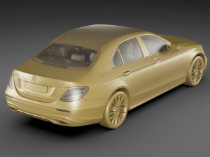 mercedes e-class amg package sedan 2017 3D Model