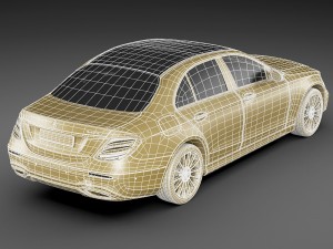 mercedes e-class amg package sedan 2017 3D Model