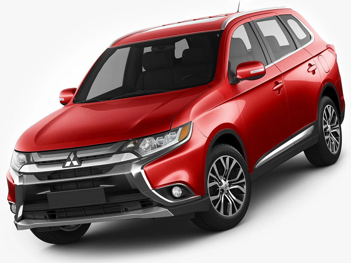 mitsubishi outlander 2016 3D Model .c4d .max .obj .3ds .fbx .stl .blend