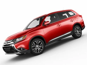 mitsubishi outlander 2016 3D Model