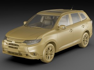 mitsubishi outlander 2016 3D Modell