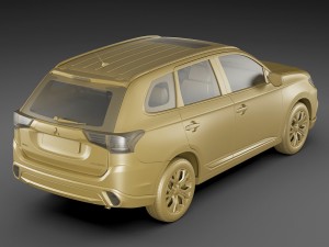 mitsubishi outlander 2016 3D Modell