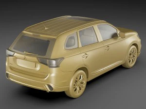 mitsubishi outlander 2016 3D Model