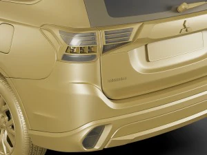 mitsubishi outlander 2016 3D Model