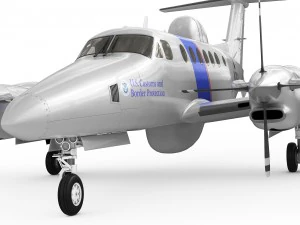 beechcraft super king air 350cer 3D Model
