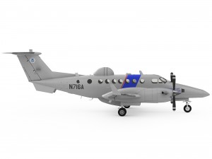 beechcraft super king air 350cer Modelo 3D