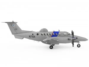 beechcraft super king air 350cer 3D Model