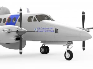 beechcraft super king air 350cer 3D Model