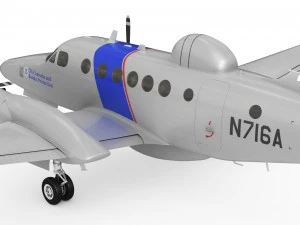 beechcraft super king air 350cer 3D Model