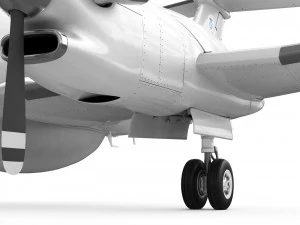 beechcraft super king air 350cer 3D Model
