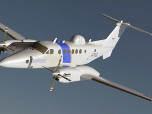 beechcraft super king air 350cer 3D Model