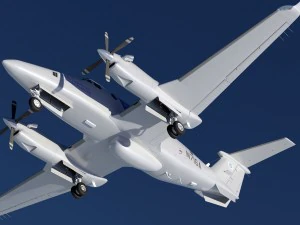 beechcraft super king air 350cer 3D Model