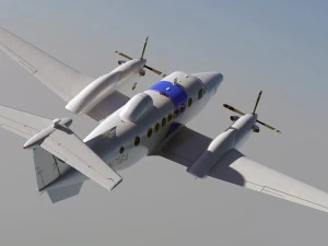 beechcraft super king air 350cer 3D Model