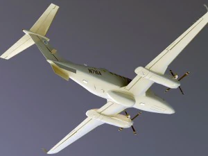 beechcraft super king air 350cer 3D Model
