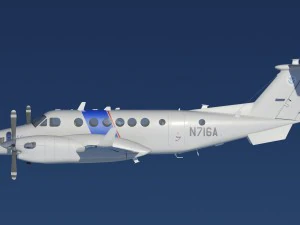 beechcraft super king air 350cer 3D Model
