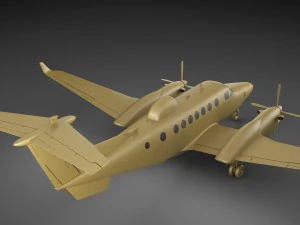 beechcraft super king air 350cer 3D Model