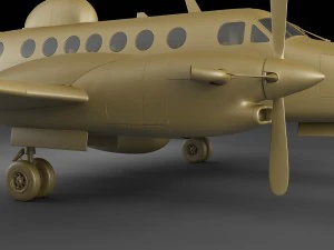beechcraft super king air 350cer 3D Model