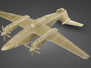 beechcraft super king air 350cer 3D Model