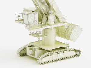 sennebogen 880 eq crawler 3D 모델