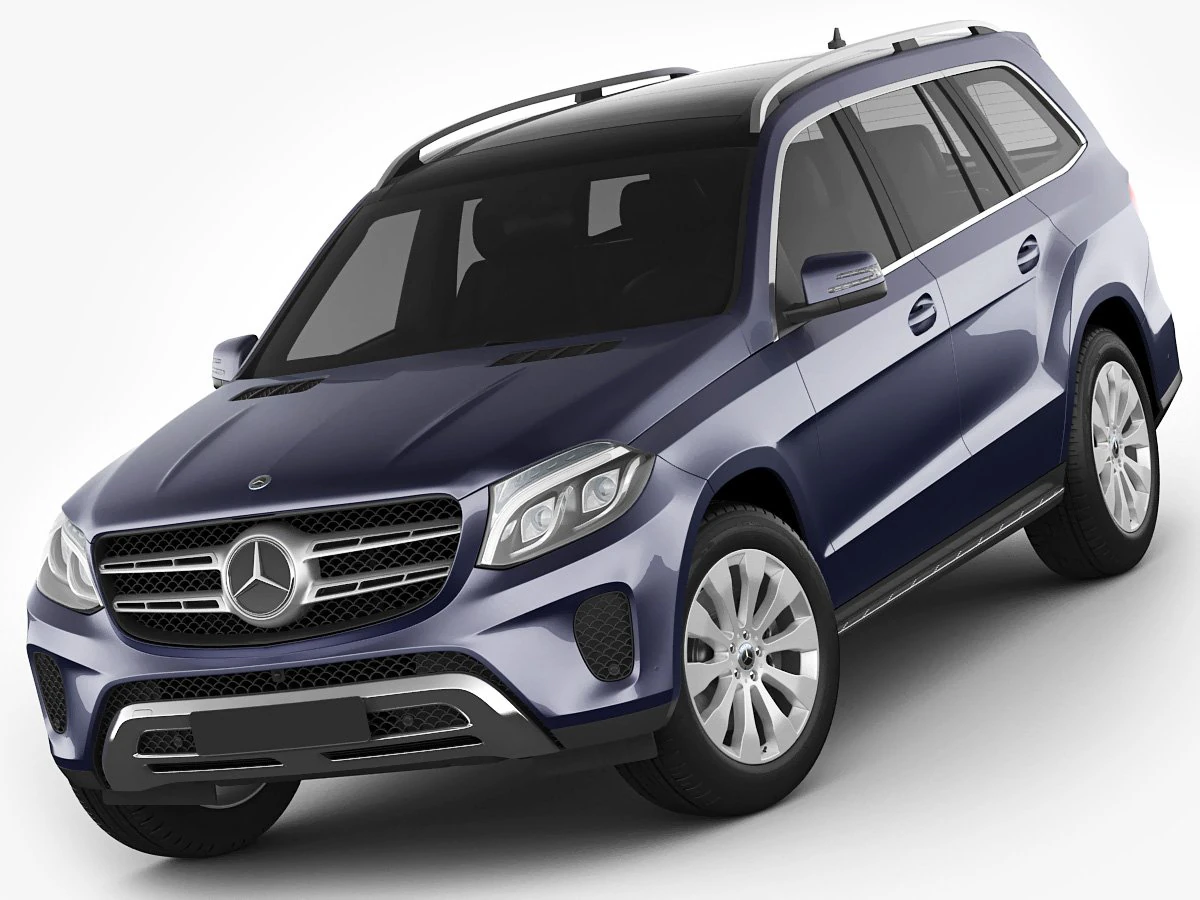 mercedes gls 2017 3D Model .c4d .max .obj .3ds .fbx .stl .blend 