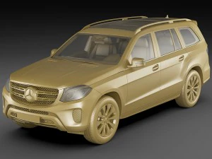 mercedes gls 2017 3D Model