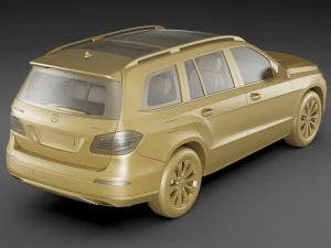 mercedes gls 2017 3D Model