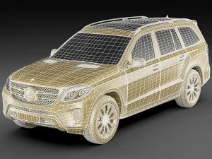 mercedes gls 2017 3D Model