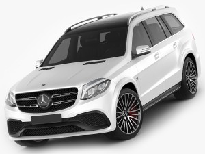 mercedes gls63 amg 3D Model