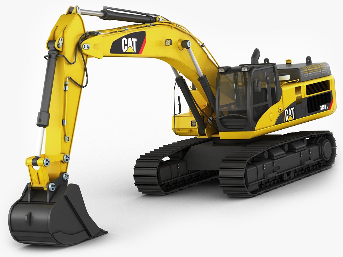 Excavator Cat 345 Dl 3d Model In Machines 3dexport