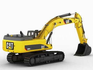 excavator cat 345 dl Modello 3D
