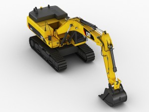 excavator cat 345 dl Modello 3D
