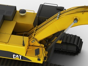 excavator cat 345 dl Modello 3D