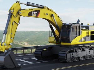 excavator cat 345 dl Modello 3D