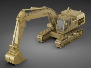excavator cat 345 dl Modello 3D