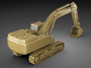 excavator cat 345 dl Modello 3D