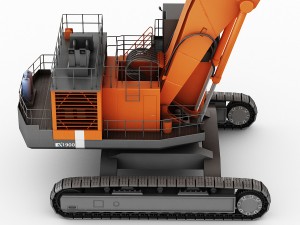 hitachi ex1900 Modelo 3D