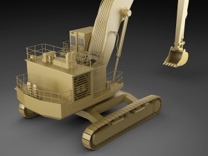 hitachi ex1900 Modelo 3D