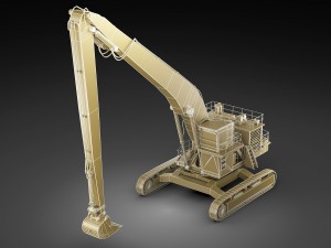 hitachi ex1900 Modelo 3D