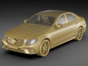 mercedes e43 amg 2017 sedan 3D Model