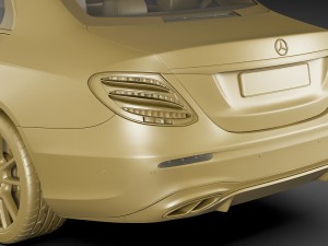 mercedes e43 amg 2017 sedan 3D Model