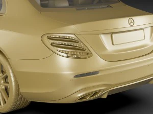 mercedes e43 amg 2017 sedan 3D Model
