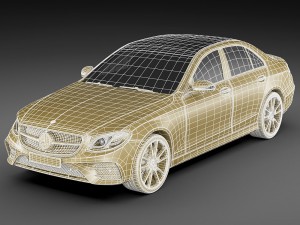 mercedes e43 amg 2017 sedan 3D Model