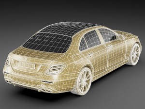 mercedes e43 amg 2017 sedan 3D Model