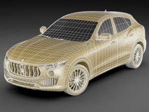 maserati levante 2017 Model 3D