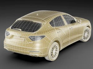 maserati levante 2017 3D Model