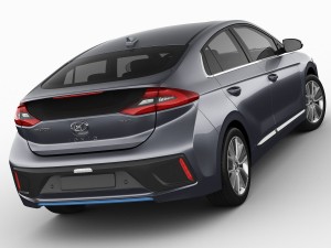 hyundai ioniq hybrid 2017 3D 모델