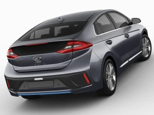 hyundai ioniq hybrid 2017 3D Model