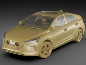 hyundai ioniq hybrid 2017 3D Model