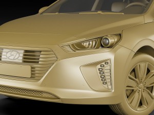 hyundai ioniq hybrid 2017 3D 모델